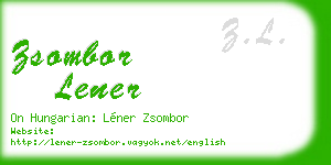 zsombor lener business card