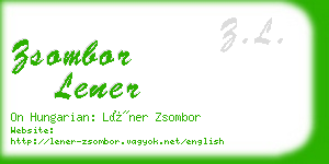 zsombor lener business card